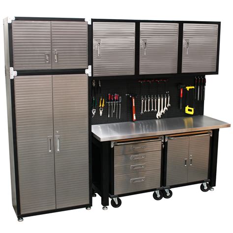 stainless steel wall cabinets garage|stainless steel cabinet commercial garage.